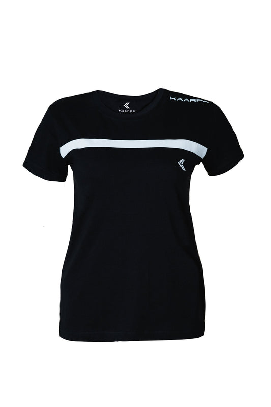 WOMEN'S DARK BLACK T - SHIRT - Kaarpa