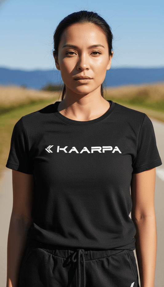 WOMEN'S DARK BLACK T - SHIRT - Kaarpa