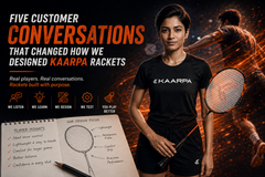 Five Customer Conversations That Changed How We Designed Genesis Range of Badminton Rackets