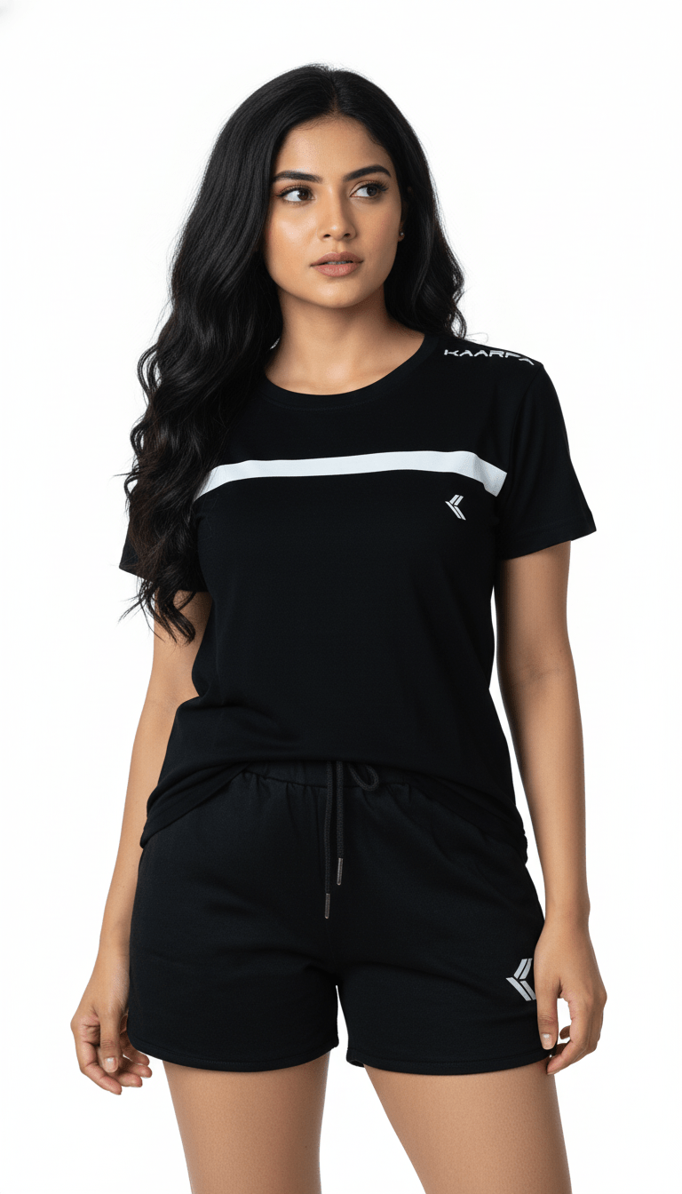 WOMEN'S DARK BLACK T - SHIRT - Kaarpa