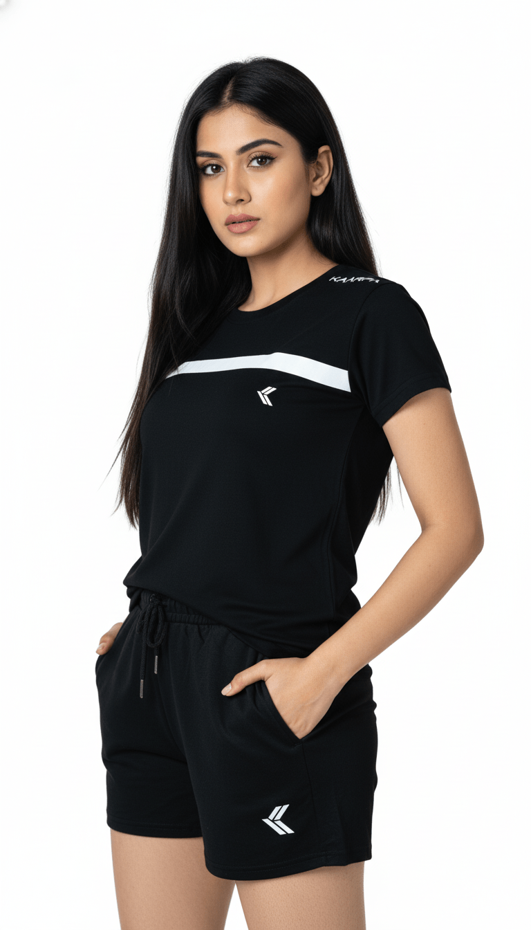 WOMEN'S DARK BLACK T - SHIRT - Kaarpa